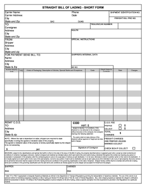 blank bol form