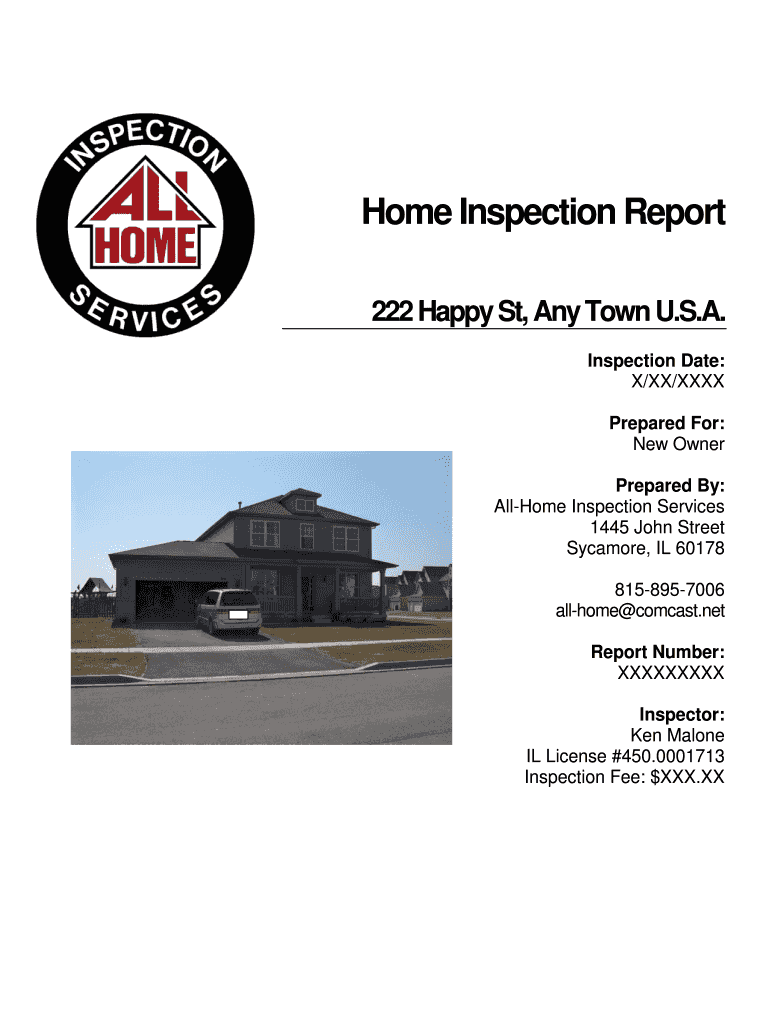 home inspection checklist excel