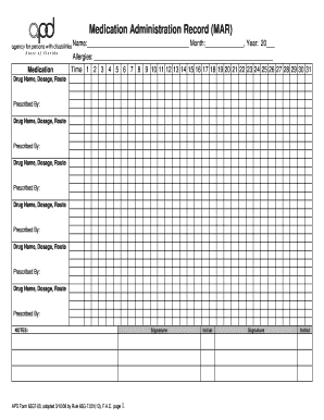 medication schedule chart printable