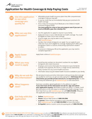 Health Coverage Application Form