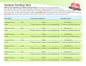 Donation Tracking Form