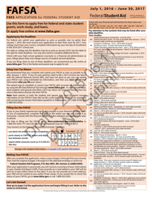 FAFSA Application Form