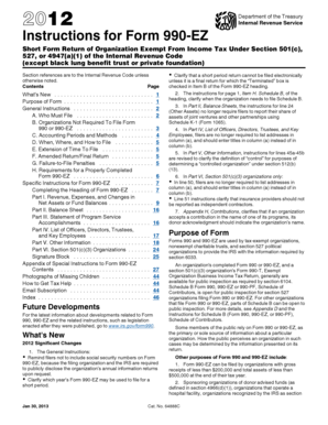 Instructions for Form 990-EZ