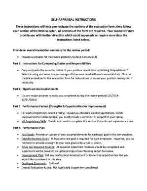 Employee Self-Appraisal Form