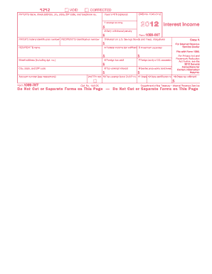 IRS Form 1099-INT