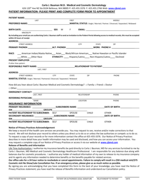 Patient Information Form