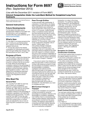 Form 8697 Interest Computation