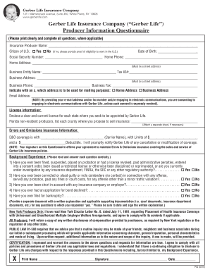 Gerber Life Producer Contracting Checklist