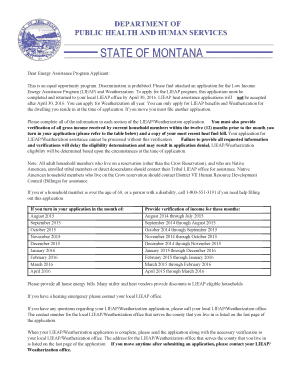 Low Income Energy Assistance Program Application