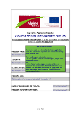 EU Project Application Form