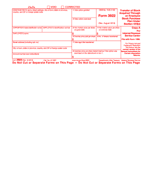 IRS Form 3922