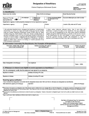 Designation of Beneficiary Form