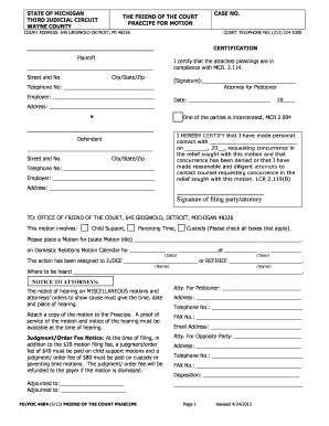 Motion to Change Custody