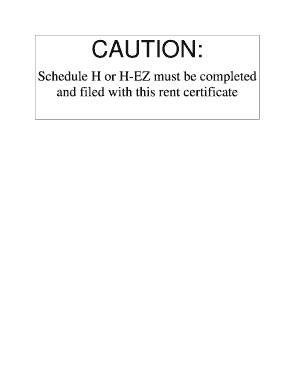 Wisconsin Rent Certificate
