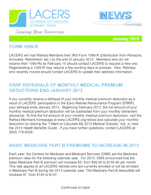 IRS Form 1099-R for Retired Members