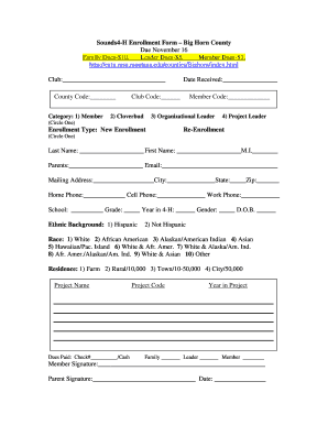 4-H Enrollment Form
