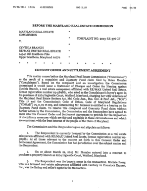 Credit card management spreadsheet - CONSENT ORDER AND SETTLEMENT AGREEMENT - dllr maryland