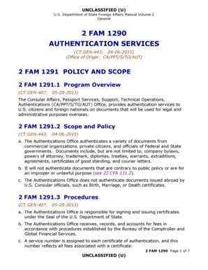 2 FAM 1290 AUTHENTICATION SERVICES - state