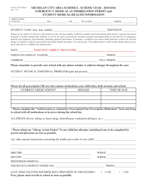 Michigan Emergency Medical Authorization Permit
