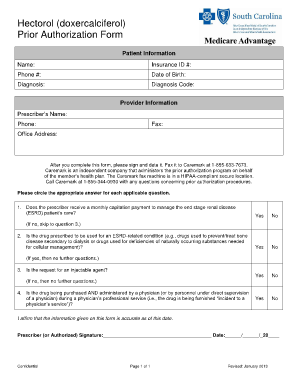 Hectorol Prior Authorization Form