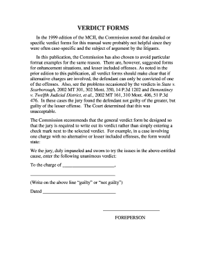 General Verdict Form