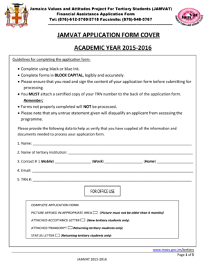 JAMVAT Financial Assistance Application Form