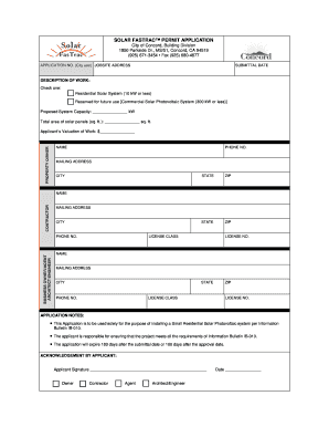 Solar Permit Application