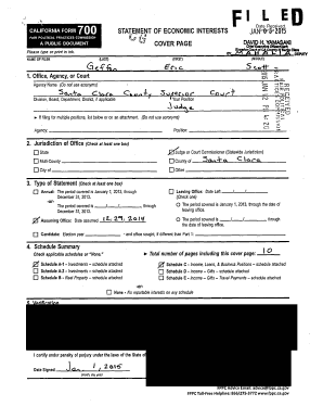 California Statement of Economic Interests