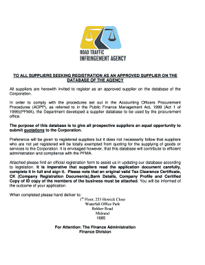 Supplier Registration Form