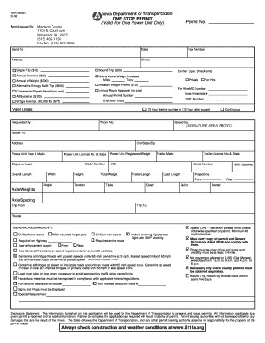 Iowa One Stop Permit