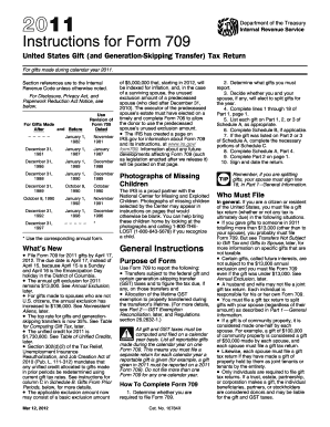 Instructions for Form 709