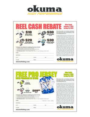 Okuma Fishing Tackle Rebate Form