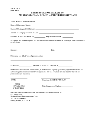 Loan satisfaction letter - Satisfaction of Mortgage - Advantage Title - uscg