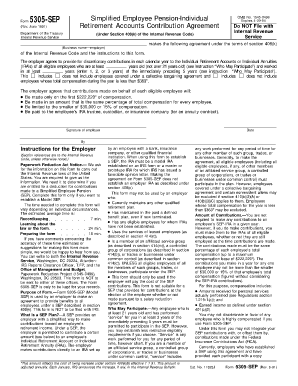 IRS Form 5305-SEP