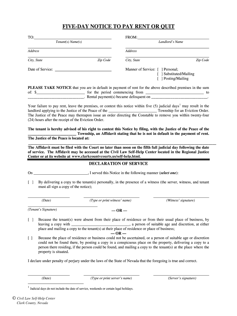 notice to pay rent or quit pdf Preview on Page 1