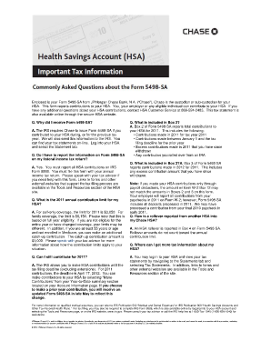 Form 5498 - Q. Why did I receive Form 5498 - S A - Chase