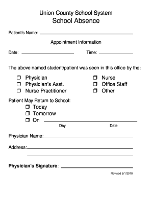 doctors excuse fill online printable fillable blank pdffiller