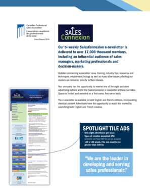SalesConnexion Advertising Form