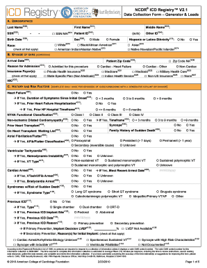 NCDR ICD Registry Data Collection Form