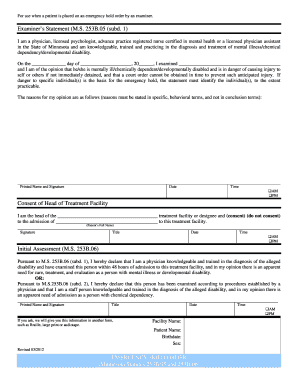 Minnesota Emergency Hold Order