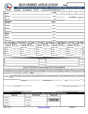 Harris County Sign Permit Application