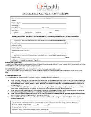Authorization to Use or Disclose Protected Health Information (PHI)