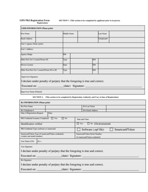 GPO PKI Registration Form
