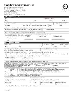 Short-Term Disability Claim Form
