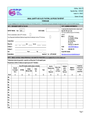 Annual Quantity and Value of Natural Gas Production Report