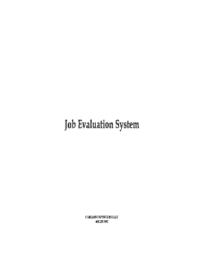 Job Evaluation Form