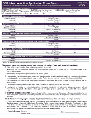 Hawaii DER Interconnection Application