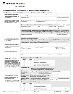Group Benefits Enrollment Application