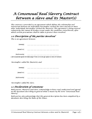 master slave contract pdf
