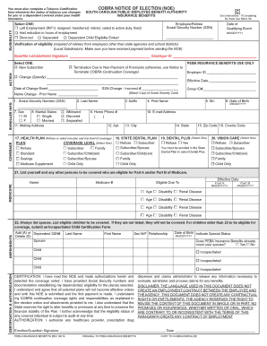 COBRA Notice of Election Form